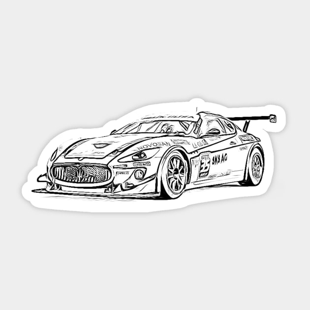 Trofeo Wireframe Sticker by Auto-Prints